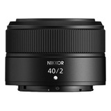 Lente Nikon Z 40mm F/2 Nikkor (z-mount)+nf-e