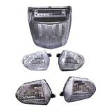 Lente Pisca Seta Honda Pop 110i Kit C/ 4 E Lente Stop 20019