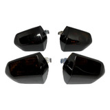 Lente Seta Pisca Honda Pop 110 Kit Com 4 Fumê Cristal 20015