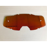 Lente Simples Espelhada Vermelha-c/pino Tear-off- Red Storm