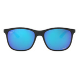 Lente Solar Ray Ban: Quadrada, Azul Polarizado, Cor Da Lente Rb4330ch, Verde, Azul Mir, Cor Da Haste Polar, Preto Fosco, Cor Da Moldura, Areia, Preto
