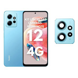 Lente Vidro Da Câmera Traseira Xiaomi Note 12 4g Kit 3uni