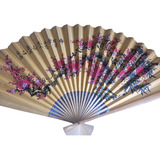 Leque Grande De Parede Oriental Para Decoração Sala Quarto