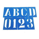 Letra Número Vazado Molde Pintura 36 Letras E Números 45mm