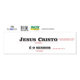 Letreiro, Inox, S/ Led, Jesus Cristo