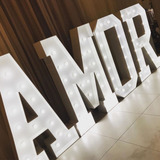 Letreiro Luminoso Amor - Mdf 6mm Altura 1,00m + Soquetes