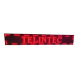 Letreiro Painel Led Digital 130 X20 Vermelho Interno Bivolt