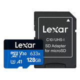 Lexar Micro Sdxc 128gb Cartão Memória 100mbs Com Adaptador
