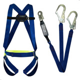 Life Cintos Cinto 1 Ponto E Talabarte Com Abs Y Altura Segurança Epi Cor Azul