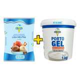 Liga Neutra 1kg + Emulsificante Porto Gel 1kg Kit P/ Sorvete