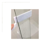 Limpador De Vidro Para Transpasse Espatula Janela Porta Box Cor Branco
