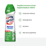 Limpador Sapólio Radium Saponáceo Limão Cremoso Em Squeeze 450ml