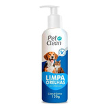 Limpeza Ouvido Orelha Cães Gatos Em Gel Petclean 120ml