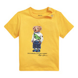 Linda Camiseta Amarela Polo Bear Ralph Lauren - Bebê Menino