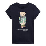 Linda Camiseta Azul Marinho Polo Bear