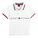 Linda Camiseta Polo Branca Tommy Hilfiger - Menino