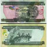 Linda Cédula Das Ilhas Salomao - 2 Dolares 2004 Fe