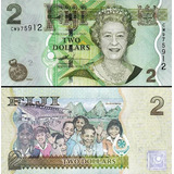 Linda Cédula De Fiji - 2 Dólares 2007 Rainha Elizabeth Ii Fe