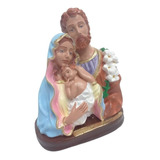 Linda Imagem Busto Sagrada Família Em Gesso Com 20cm - Zp7