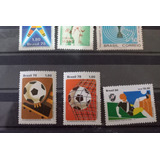 Linda Série De Selos Nacionais. Temática Futebol. 