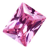 Lindíssima Safira Rosa Pedra Preciosa Baguete