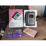 Lindo Cassette Gravador Sony Tcm 81 Na Caixa + Fitas Walkman