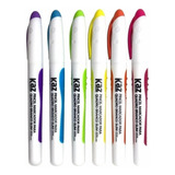Lindo Kit 6 Pincel Caneta Quadro Lousa Branco - Slim 2.0