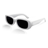 Lindo Oculos De Sol Masculino Feminino Retro Quadrado Branco