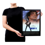 Lindo Quadro / Poster Moldura Filme Retro Rocky Balboa P7912