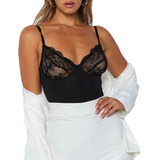 Lingerie Feminina De Renda Em Peça Única, Macacão Floral Ski