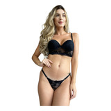 Lingerie Luxo 1 Conjunto Cropped Conjunto Feminino Lingerie