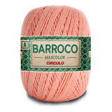 Linha Crochê Barroco Maxcolor 6 Fios 400gr Barbante Colorido Cor Pêssego