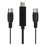 Linha De Conexão Mi In-out Music Black Interface Cable One I