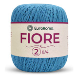 Linha Novelo 8/4 Fiore N2 Azul Piscina Com 500 Metros