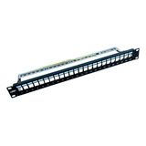 Link+ Patch Panel 24 Portas Descarregado C/guia Traseiro Blindado