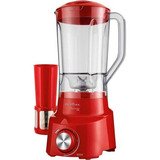 Liquidificador Diamante 800 900w 4 Velocidades Vermelho Britânia 220v
