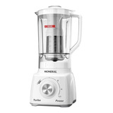 Liquidificador Turbo Portátil Branco E Cinza L-99 Mondial