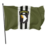 Listras Do Dia D Com 101st Airborne Patch Print Bandeira De