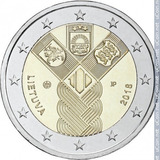 Lituânia 2018 - Estado Báltico - 2 Euros Com - F C