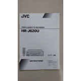 Livreto Manual De Instrução Jvc Videocassete Hr J62ou T600