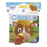 Livrinho De Banho Infantil Para Bebe Educativo Interativo Com Brinquedo Para Banho Com Luz Mordedor Fazendinha Cavalo