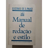 Livro, Manual De Redação E Estilo, Organizado Por Eduardo Martins, O Estado De São Paulo