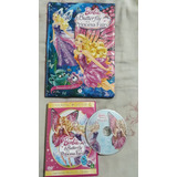 Livro Barbie Butterfly E A Princesa Fairy Capa Dura Almofadada Ciranda Cultural + Dvd Original N6