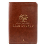 Livro Bíblia De Estudo Max Lucado - Capa Marrom
