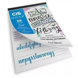 Livro Cis Bloco Exercícios Lettering - A4 180g/m 28 Folhas