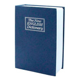 Livro Cofre Camuflado Com Chave Tema Dicionário Pequeno Azul