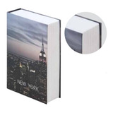 Livro Cofre Com Chave De Metal - Capa Nova York 24 X 16 Cm 