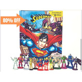 Livro Com 12 Miniaturas - Superman: Os Vilões De Metrópoles - Melhoramentos