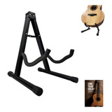Livro Com Suporte Violao Chao Guitarra Baixo Bertô Profissional Dobravel Preto