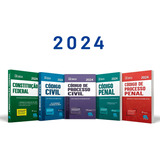 Livro Combo Legislação Seca 2024 - Constituição Federal + Código Civil + Código De Processo Civil + Código Penal + Código De Processo Penal